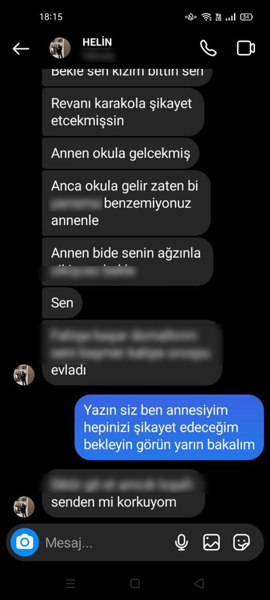 ambargo_tv's tweet photo. Suriye uyruklu öğrencilerin K.B.’ye İnstagram üzerinden attıkları cinsel içerikli tehdit mesajlarından bazıları. https://t.co/vH8jpehimL