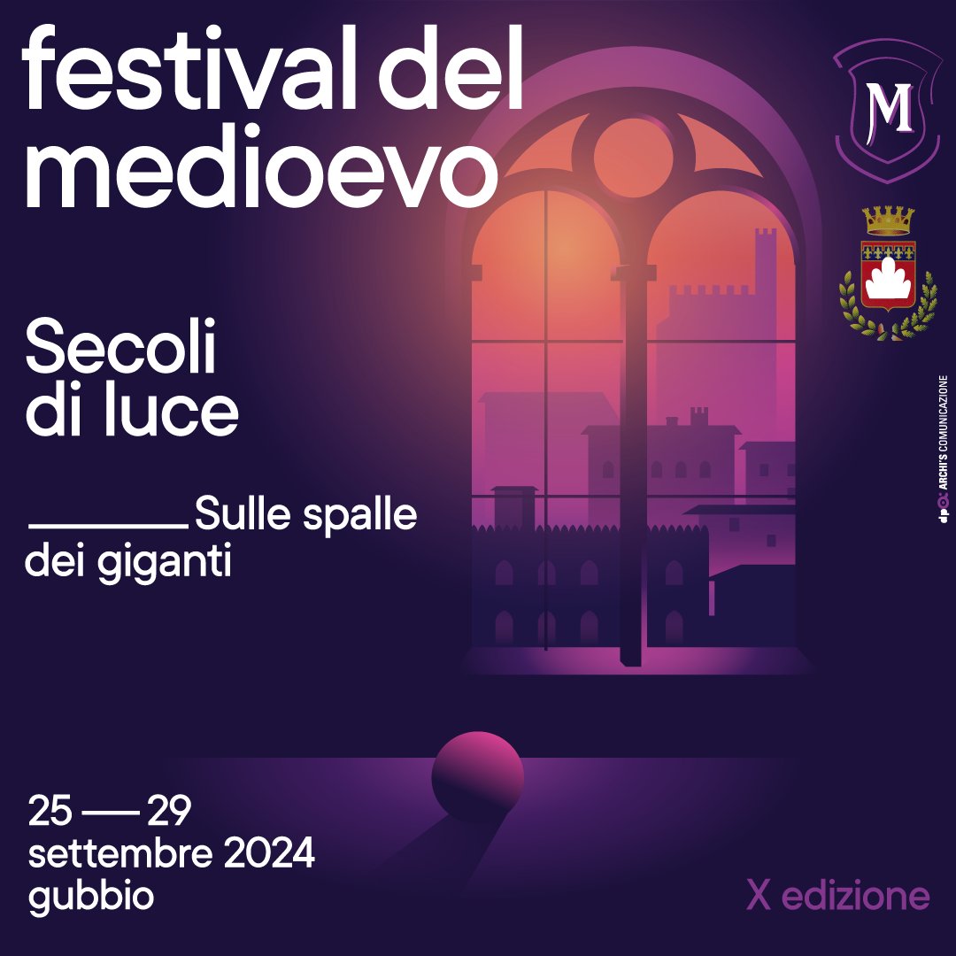 "Secoli di luce" è il tema della decima edizione del Festival del Medioevo di Gubbio dal 25 al 29 settembre #FdM2024