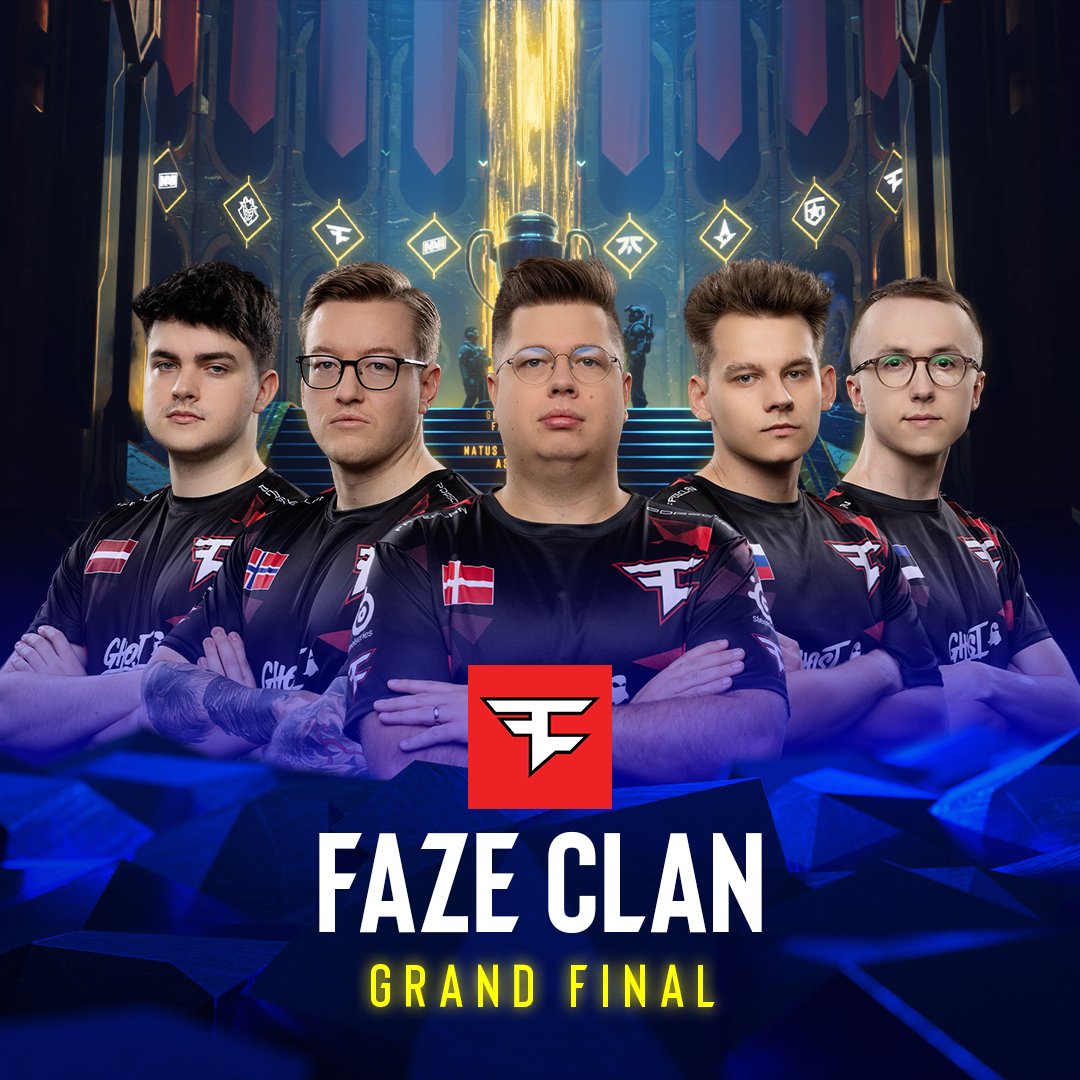 ESLCS's tweet photo. IT'S THE GRAND FINAL OF #IEM KATOWICE 2024 FOR @FaZeClan 💪

@karriganCSGO 
@FaZe_rainCS 
@FROZENNcs 
@broky 
@ropz 
@neo_fkubski https://t.co/LT7M3AfrIa