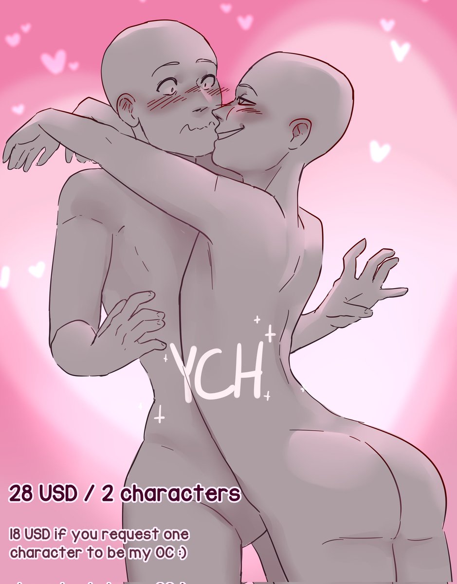 TikoChanX3's tweet photo. 💕 Valentine's day YCH open💕

 28 USD/ 2 characters 
👉 Body type and expression can be changed
👉 Height can be changed to an extent
 ✨Open til Feb 16th✨ 

#YCH #ValentinesDay #YCHCommission https://t.co/aAIIXe9ZOW