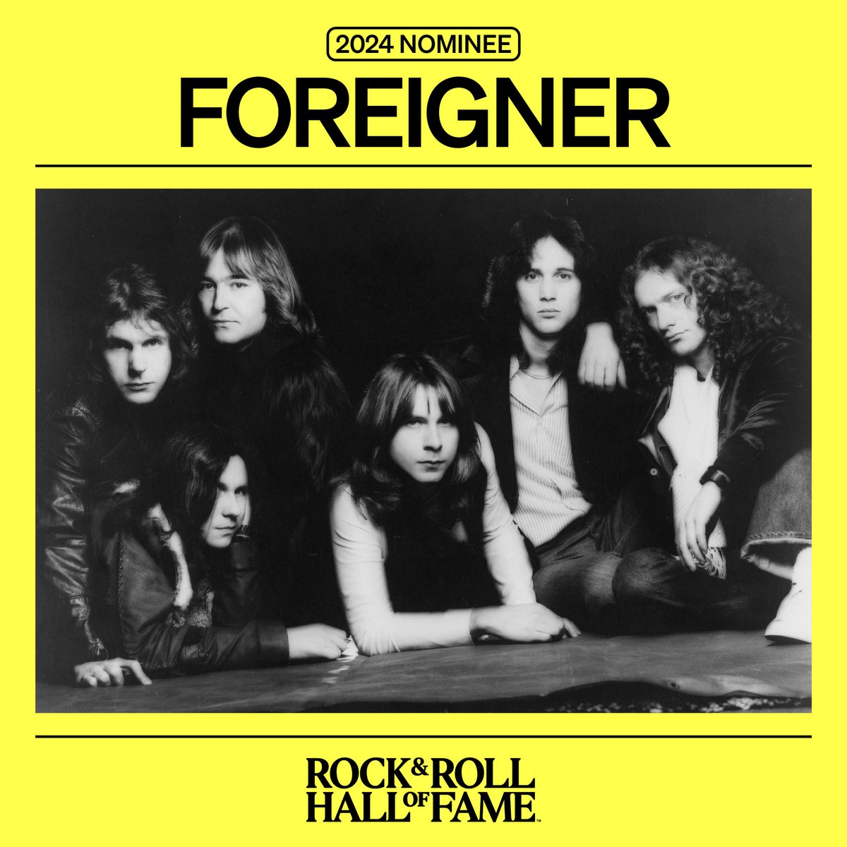 The Rock & Roll Hall of Fame Foundation announced today FOREIGNER among Nominees for 2024 induction. Vote Now: vote.rockhall.com @rockhall #rockhall2024