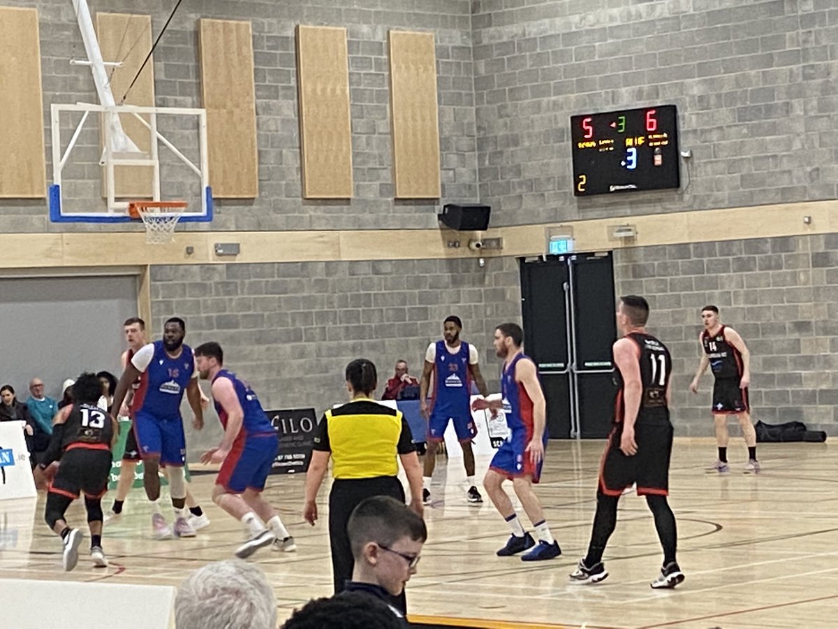 3rd Quarter @BallincolligB 64 vs @Bluedemons_BC 71 this afternoon at the @MTUarena . Cmon Ballincollig🤞👊💪🏀⚫️🔴 #UpTheVillage #SuperLeague #Basketball @irishguidedogs @BballIrl #IrishGuideDogsBallincollig #Cork