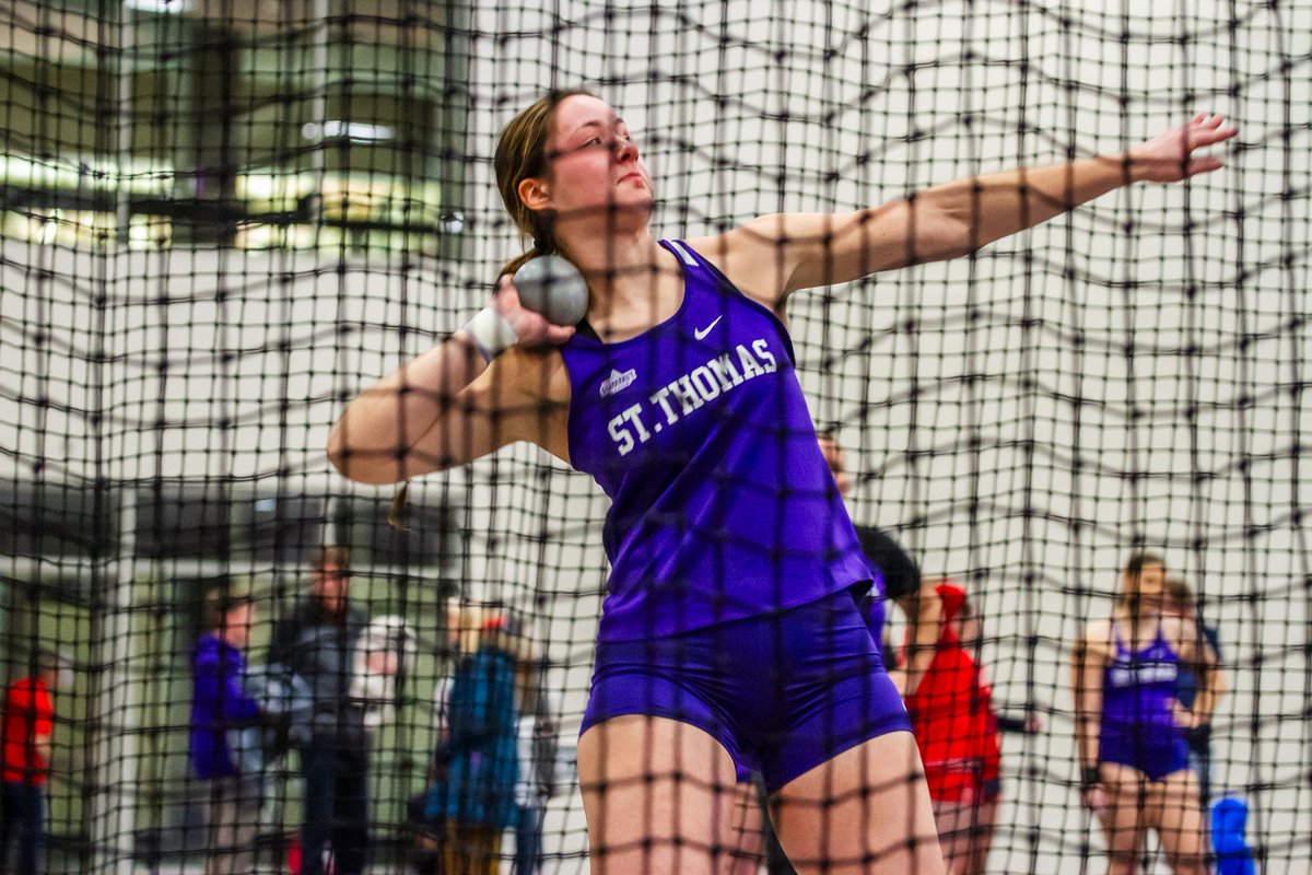 RottMelissa's tweet photo. SDSU Indoor Classic: 🔮 PR 13.02m/42' 8.75" 🍀 13 meters in BOTH events @laurenrott04 🐺💜 https://t.co/zqWl3wmVao