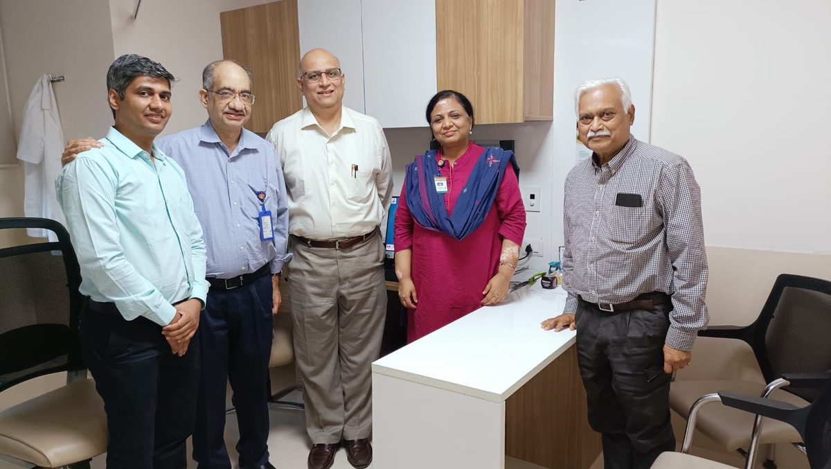 What a day ! Had the opportunity of meeting and hosting doyen of neuro onco @DrAmarGajjar with masters of neurosurgery #DrDeopujari and #Drmazumdar lots of discussion on how India is improving in #healthcare and need to establish good comprehensive #neuroonco care