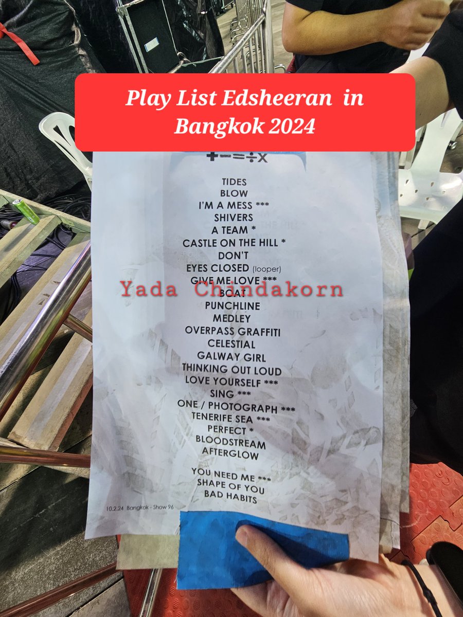 yada_chindakorn's tweet photo. Play list คอนเสิร์ต @BKK  สนุกแบบไม่มีที่ติจริงๆ เอยเนอจี้พี่เอ็ดมาเต็มมากเทอ ถึงขั้นต้องหลับตาฟัง อินสุด เสียงสูงชั้นแทบจะขาดใจ#EdSheeraninBKK #EdSheeran #EdSheeranBKK #photography https://t.co/vjmcTA3UlN