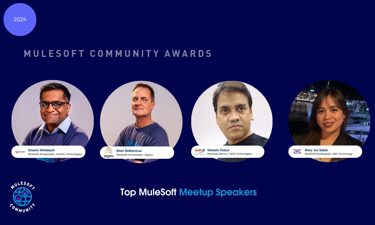 gauravkheterpal's tweet image. Thanks @MuleSoft @MuleDev team for the &apos;Top Meetup Speaker&apos; Award. I find it very satisfying that I was actually live- presenting at the Global MuleSoft Community Conference when I got this award notification on Slack.

Grateful to be a Muley, My heart is full! 🙏 💙

#Mulesoft