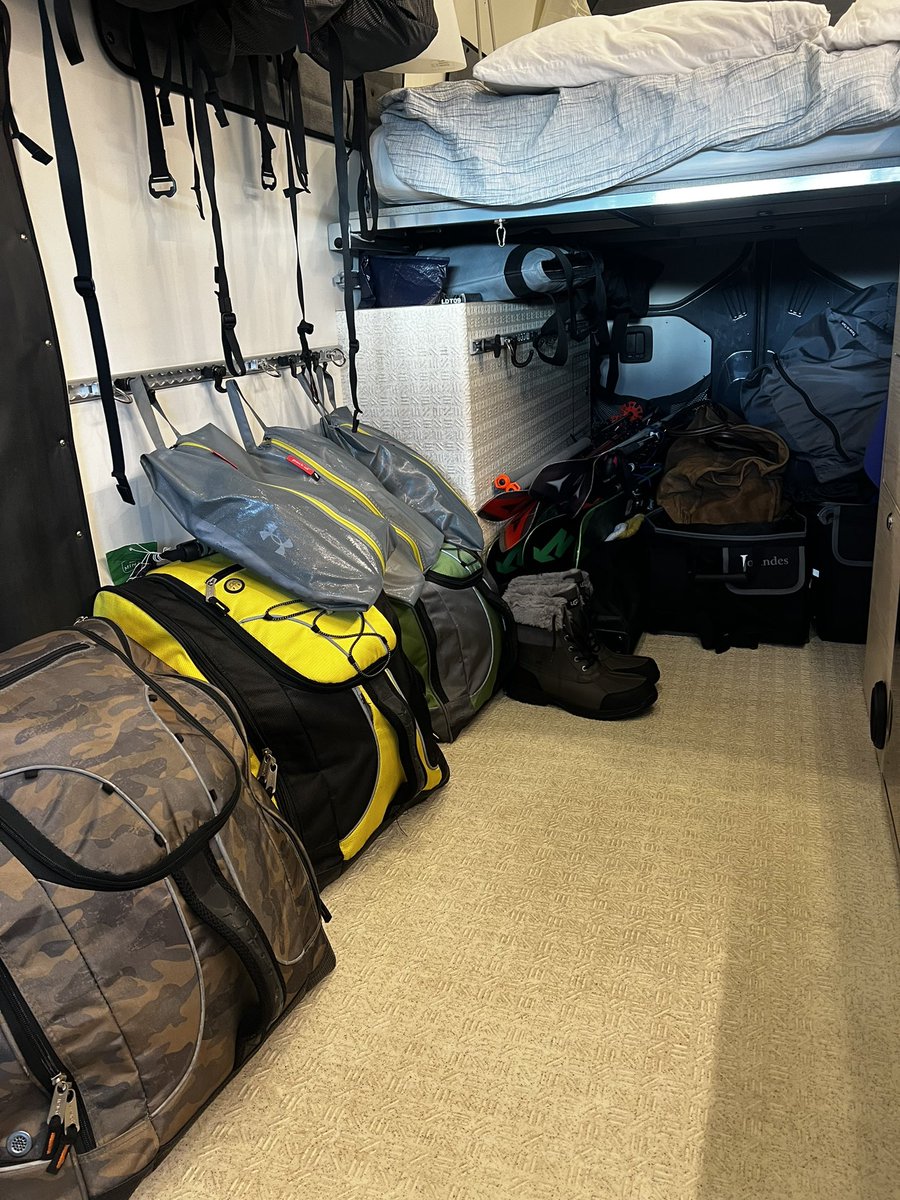 biggercapital's tweet image. No luxury, no living room, just moving equipment to where we want to use it. #wasatch #backcountryskiing