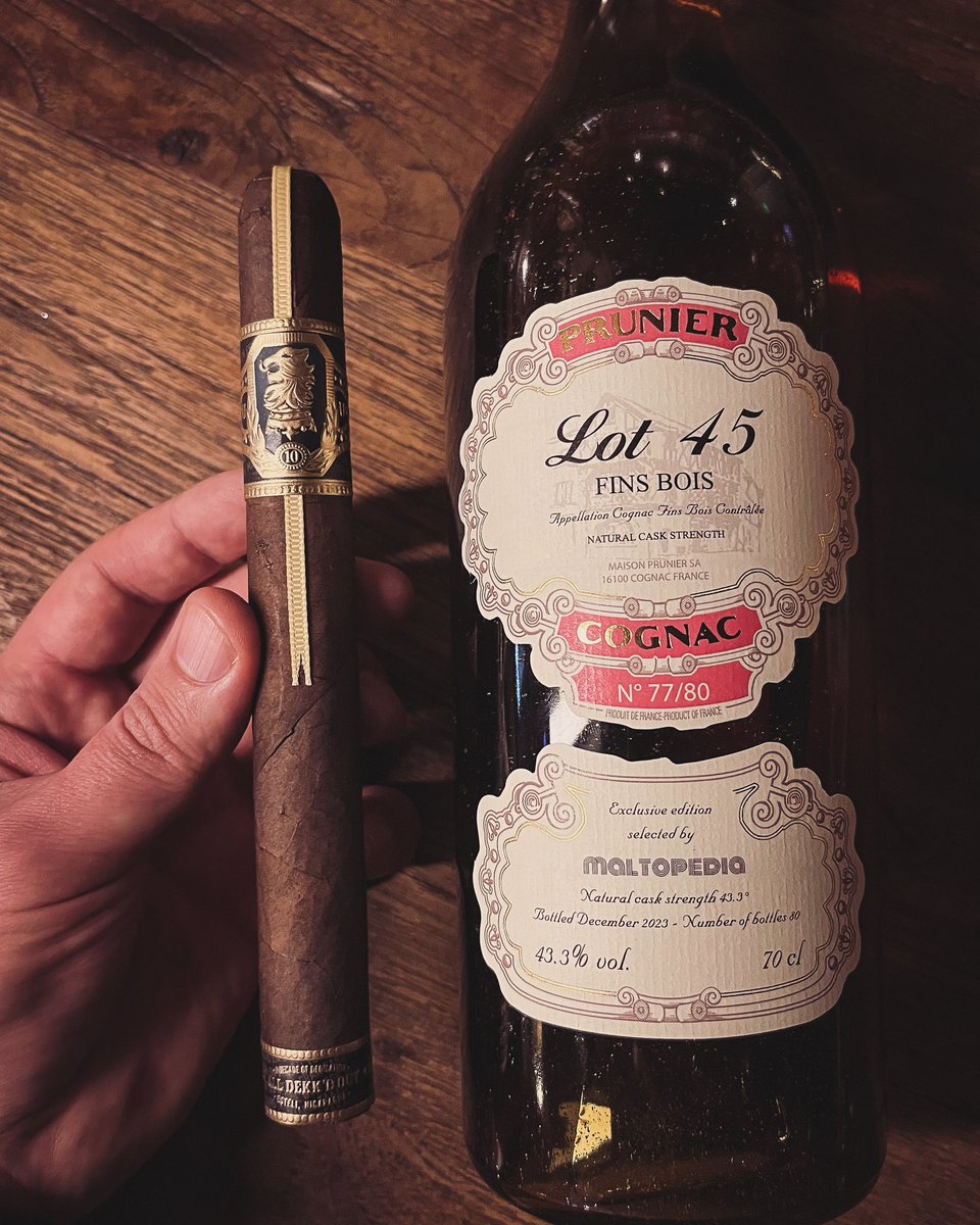 draminspector's tweet photo. Prunier cognac distilled in 1945 https://t.co/jKvc3s66rY
