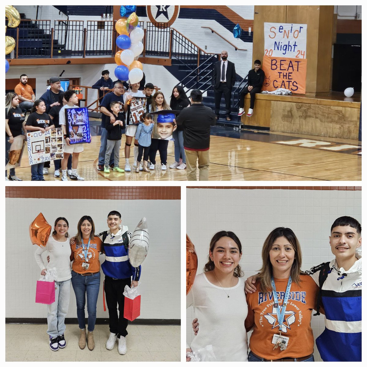 Senior Night...so many great memories with Kaylah and Luis...enjoy the last few months of your Senior Year! Go Rangers! #riverside4ever @_kaylahgardea @Luisrodri1295