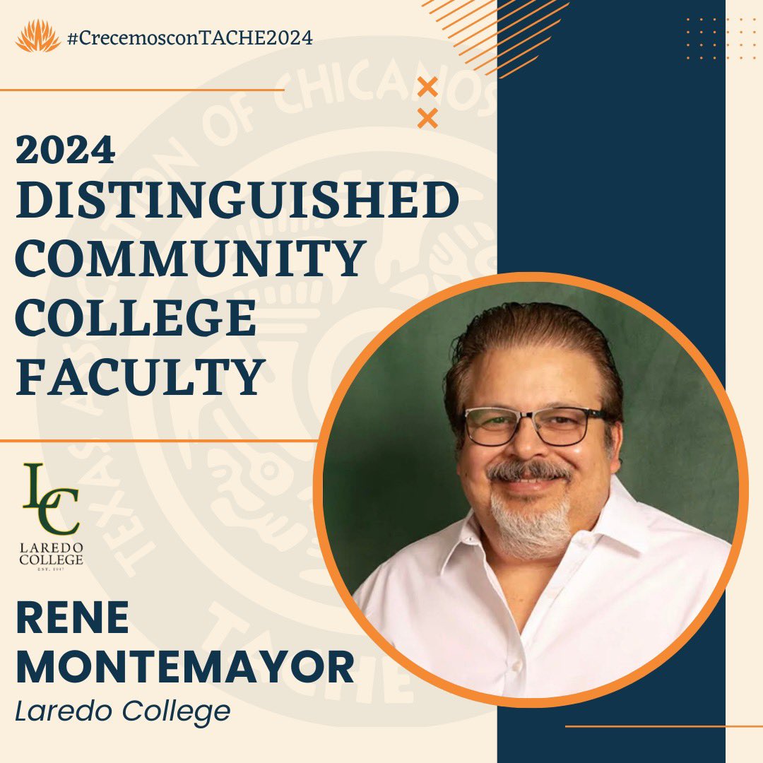 Tache_ista's tweet photo. ๐ Exciting News! ๐ โจโจWe are thrilled to announce our 2024 Distinguished Community College Faculty Awardee, Rene Montemayor!๐โจโจ#DistinguishedFaculty #ExcellenceInEducation #CommunityCollegeProud #CongratulationsRene ๐ https://t.co/2kTdMe2tfc