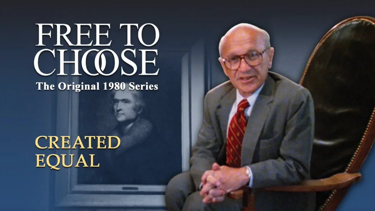 What do we mean when we say, 'Created equal'? Be sure to watch episode five of Free To Choose this Sunday on @cspan! c-span.org/schedule/?date…

#miltonfriedman #createdequal