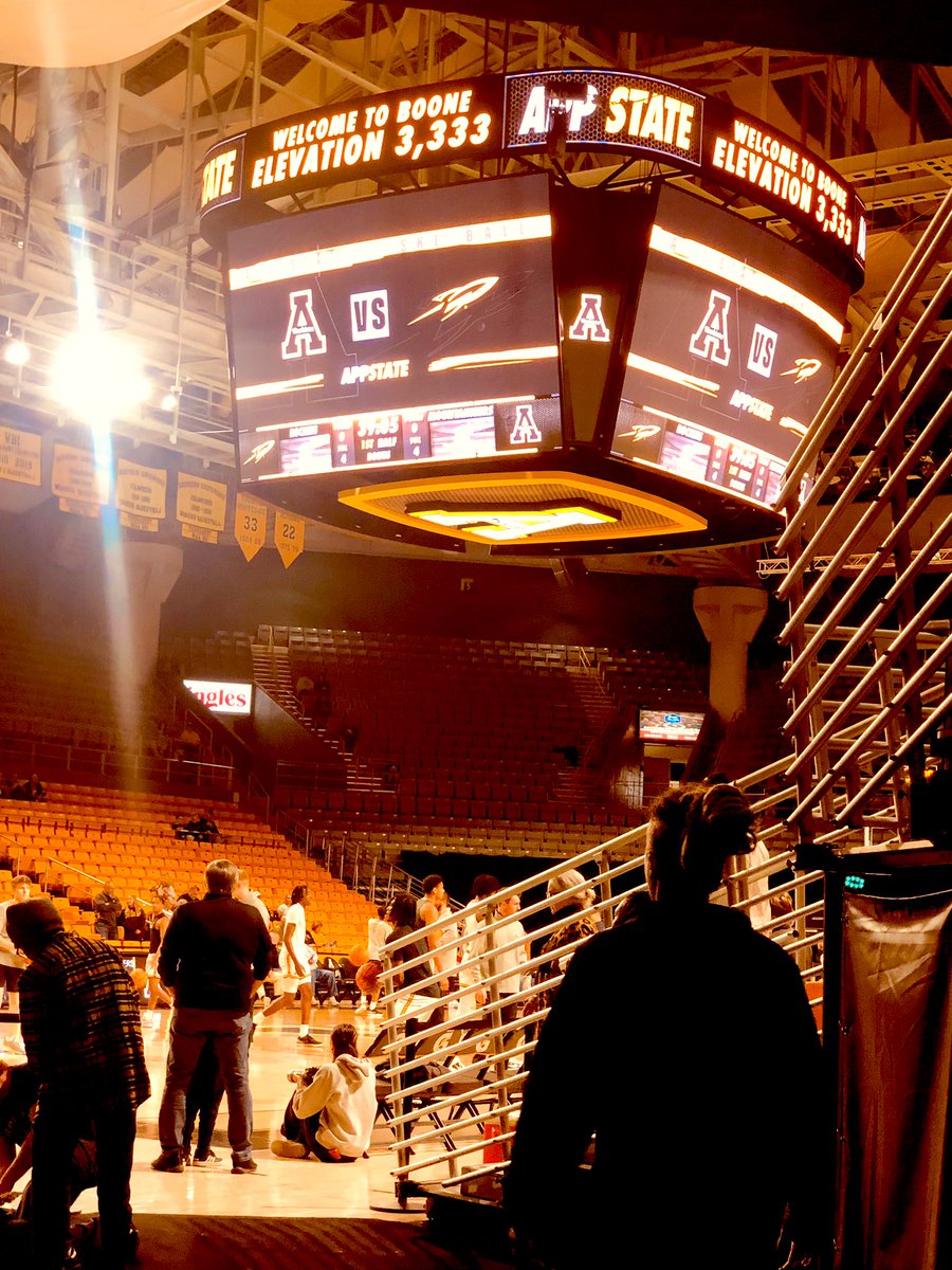 ASUTomNerad's tweet photo. Excited to be back in Boone to watch our guys #TakeTheStairs against Toledo. โฌ๏ธ๐จ๐ https://t.co/G143WZEtpY