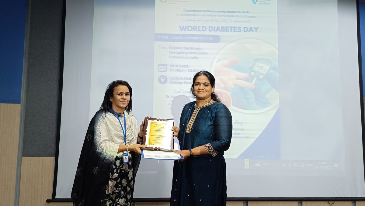 Late post alert
Happy to share my PhD study to young medical students at Department of community medicine, Chettinad Hospital on the occasion of world diabetes day-2024. Always look forward to interact with young minds.
Thanks to @drmohanv @KatAM_Deakin @AntMikocka @Deakin
