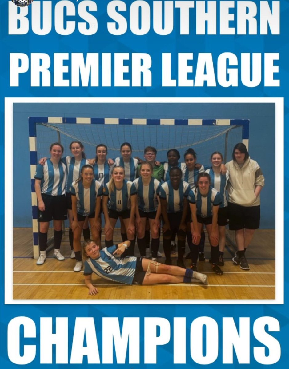 LuisMelville's tweet photo. What this group has done is incredible and is shared by the teams of 19/20, 21/22 &amp; 22/23 who have all contributed to this. 
First @YourStMarys futsal team (M or F) to win a PREMIER @BUCSsport title. 
This achievement belongs purely to these amazing human beings! 
💙🤍 https://t.co/lZjLLpr6x0