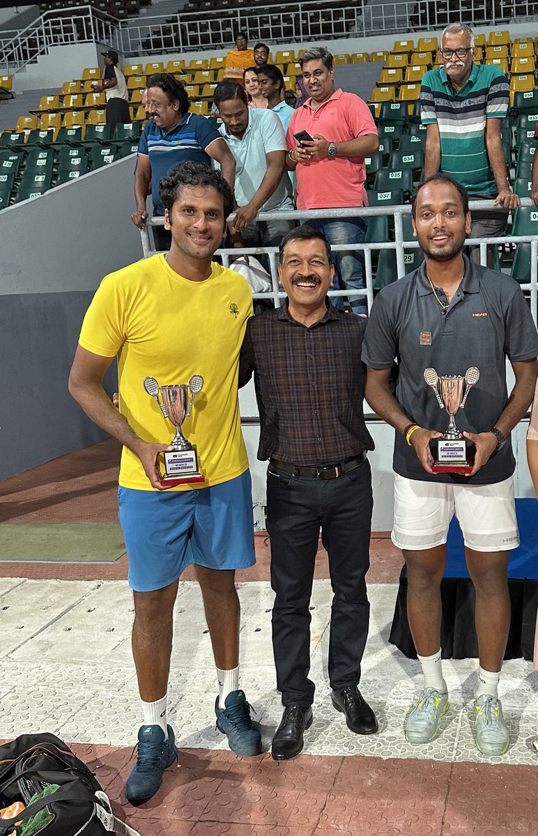 Mahesh Aggarwal, IPS (@copmahesh1994) on Twitter photo Congratulations <a href="/ramkumar1994/">Ramkumar Ramanathan</a> and Saket for winning Chennai Open doubles. Wish you many more laurels. 💐 Congratulations <a href="/ramkumar1994/">Ramkumar Ramanathan</a> and Saket for winning Chennai Open doubles. Wish you many more laurels. 💐