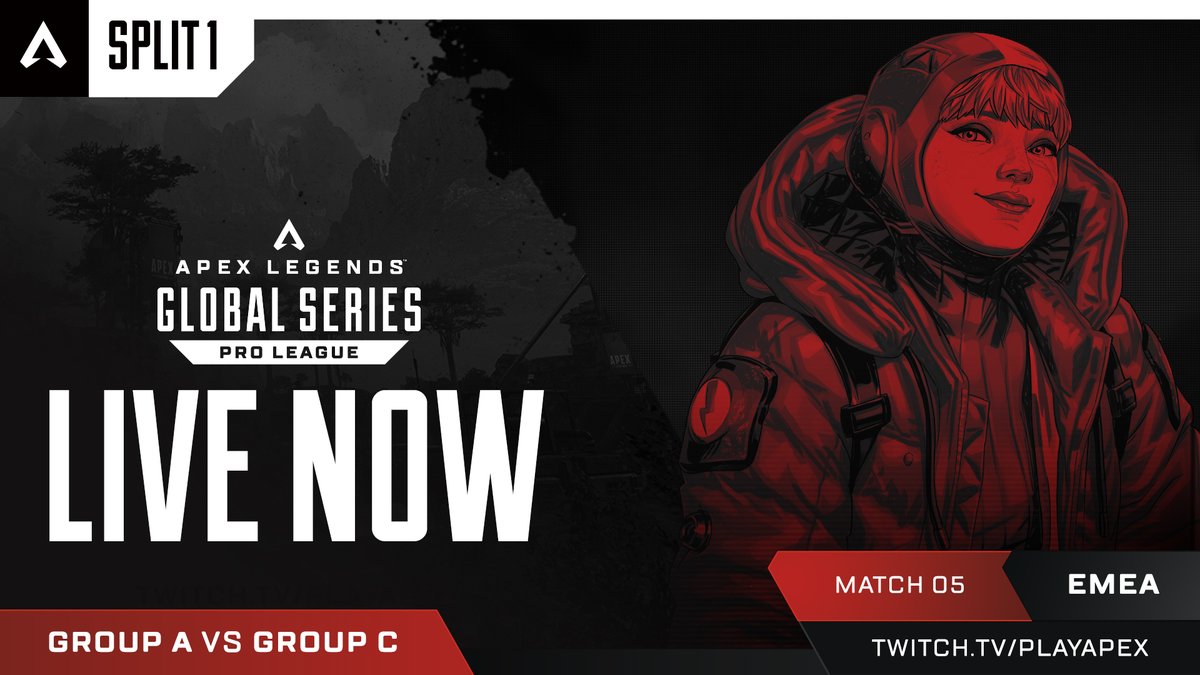 PlayApexEsports's tweet photo. 🛑We're Live! 

Who's current-ly at the top of their game from Groups A &amp; C ? 🔌

Watch EMEA's Match Day #5 right now: https://t.co/chN63VllEc https://t.co/DrwCniltRp