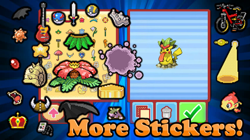 PokeGenFusion's tweet photo. Some More Stickers #4 - early access! <br>UNLOCK CODE:”StickerFan777“ <br>Enter it here https://t.co/D2g7Njaf1d or for UNLOCK ALL early access support us on https://t.co/jKeZi4KgzT <br>#pokemon #fusion #fakemon #pokefusion #pokemonfusion https://t.co/Ns631UQoTt