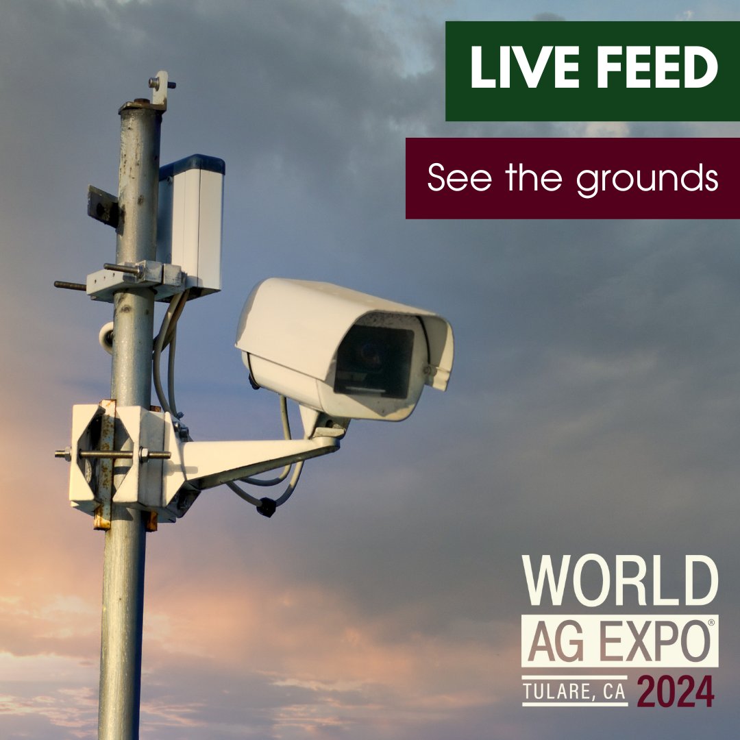 Want to see the progress on the grounds? Check out the Live Feed at worldagexpo.com/live-feed/! See the grounds change every day before you join us for all the action at World Ag Expo® February 13-15 in Tulare, CA. #WAE24