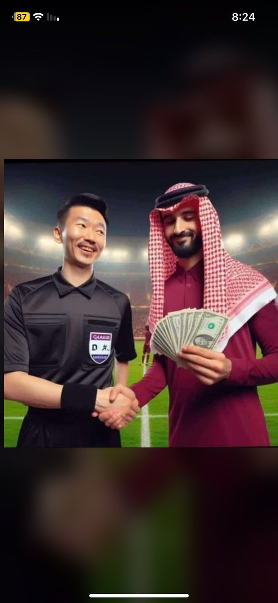 مبروووك للنشامى ما قصرتوا 

#الحكم_الصيني #الاردن_قطر #كأس_اسيا