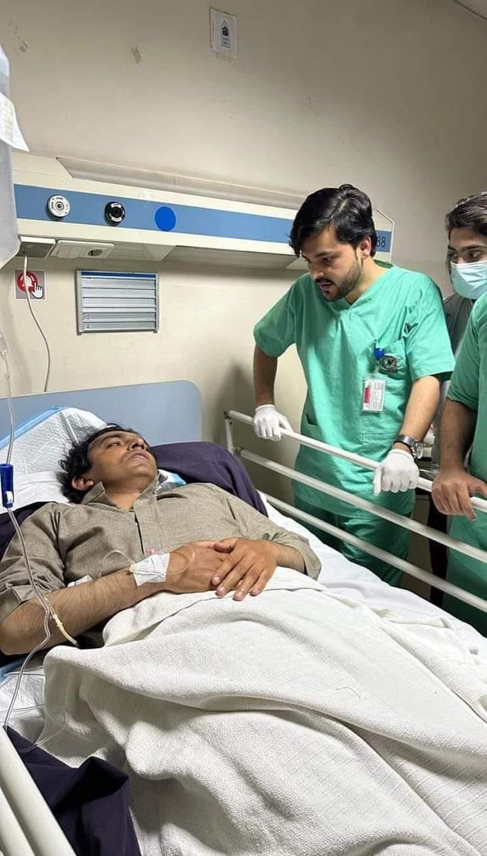 Heart wrenching #Mohsindawar.  💔 “You can not defeat this man @mjdawar by ballot nor by bullets” . ✌🏼 
We pray for your speedy recovery. 🤲🏼 

~ Northwest Hospital, Peshawar 
#MohsinDawar 
#StopStateTerrorism 
#AttackOnMuhsinDawar 
#PTMStandsWithMohsinDawar