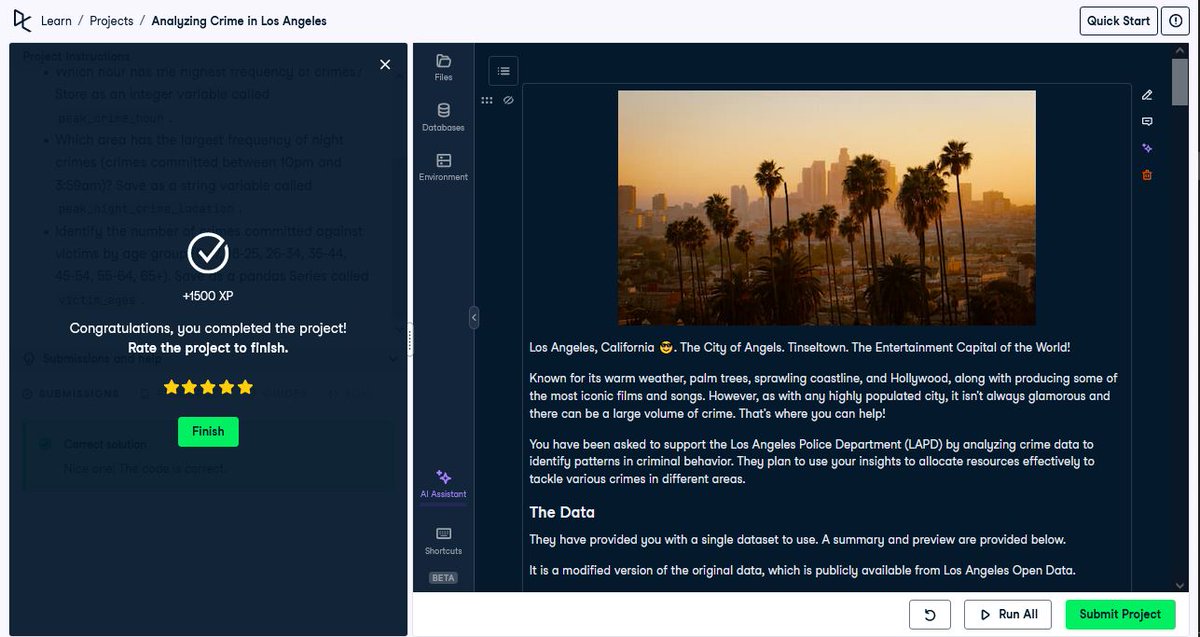 IgbokeHannah's tweet image. Day 97✍
Another project on @DataCamp😌.
#Pythonista
