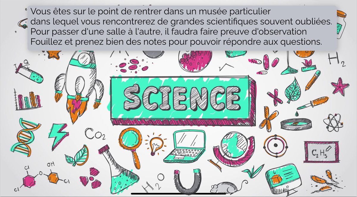 #JIFFS2024 Voici un escape game <a href="/genially_fr/">Genially_fr</a> qui offre un parcours de découverte de 12 femmes scientifiques, créé par V Guidice <a href="/acnantes/">Académie de Nantes</a>. Parcours téléchargeable @DANEVersailles aussi sur #ELEA ressources.dane.ac-versailles.fr/usages/article…