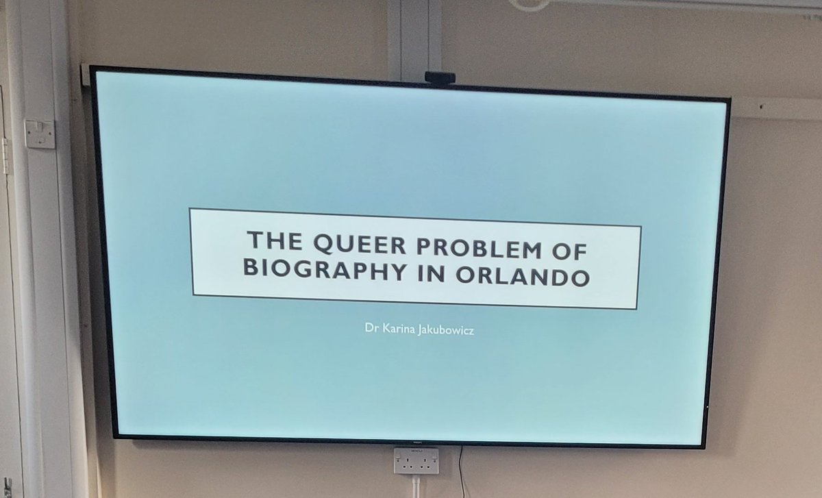 Had a brilliant day at the Oxford Dept for Continuing Education, where I was asked to lecture on the subject of 'Queering Modernism'. Of course I spoke on Orlando 😁
