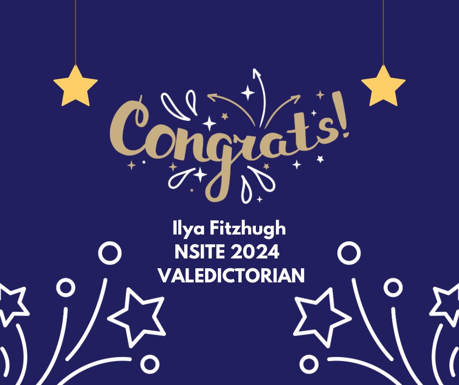 We are proud to present the 2024 NSITE Valedictorian Ilya Fitzhugh. Ilya is a product of Ott Elementary and Luna Middle School. Congratulations Ilya! @NISDOtt ⁦⁦@NISD_Luna⁩