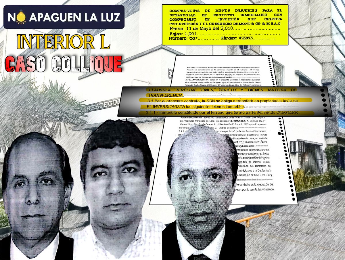 DylanLopezE96's tweet photo. Este es el contrato con el que se vendió el aeródromo de Collique y ellos lo firmaron
https://t.co/uNLxpfd8AH
...los interesados en el caso Collique suelen acusar a Alan García o hasta al otrora alcalde de Comas Miguel Ángel Saldaña de haber vendido el aeródromo...
#Collique https://t.co/VnblMl7vUt