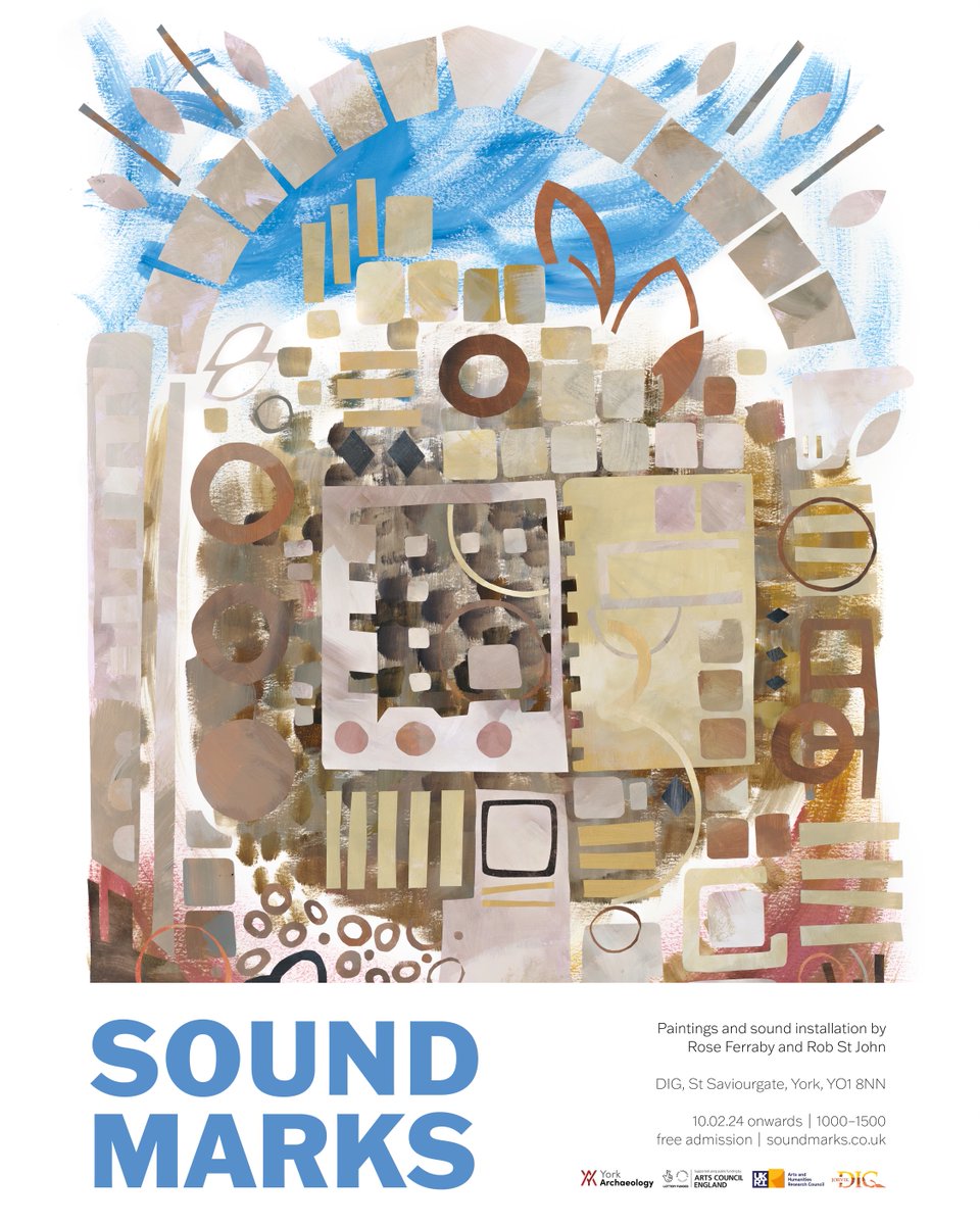 SOUNDMARKS YORK IS OPEN!
An exhibition of collages, sound and film by <a href="/robsaintjohn/">Rob St.John</a> &amp; I at <a href="/JORVIKDig/">DIG</a> and a new art trail around the city on soundmarks.co.uk. Enjoy exploring Roman York! Open daily 10-3, entry free. 

Massive thanks to the team from <a href="/YArchaeology/">York Archaeology</a>