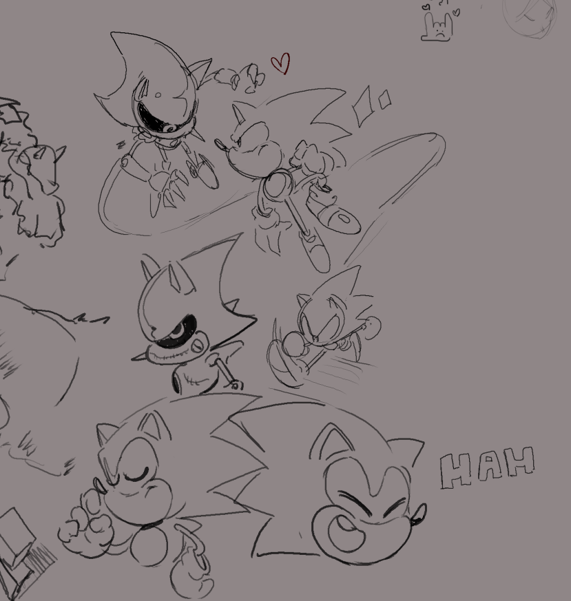 some more sonic sketches💙 