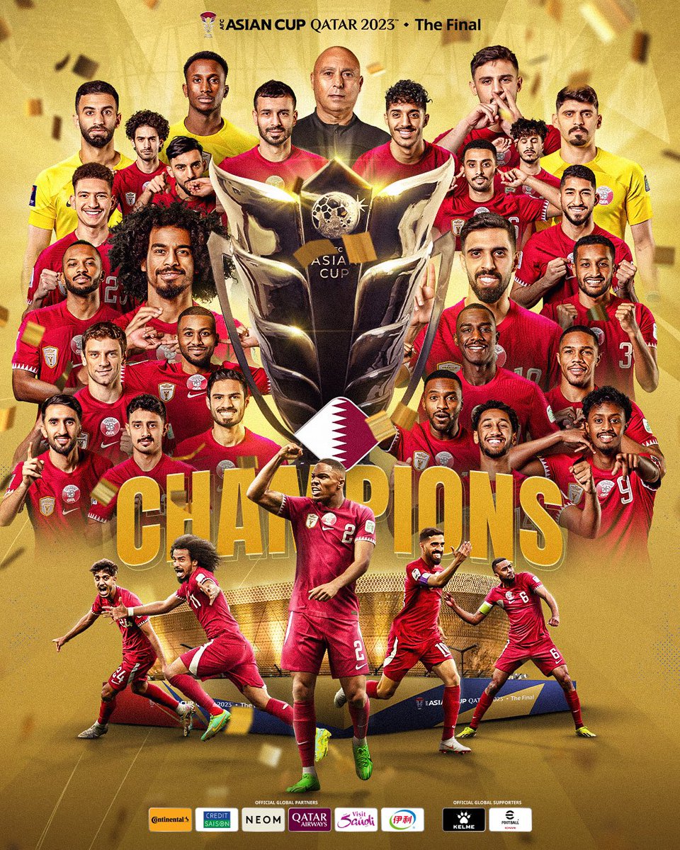 🏆AFC #アジアカップ カタール 2023 

🇶🇦#カタール、優勝🏆

#AsianCupFinal
#アジアカップ2023 #AsianCup2023