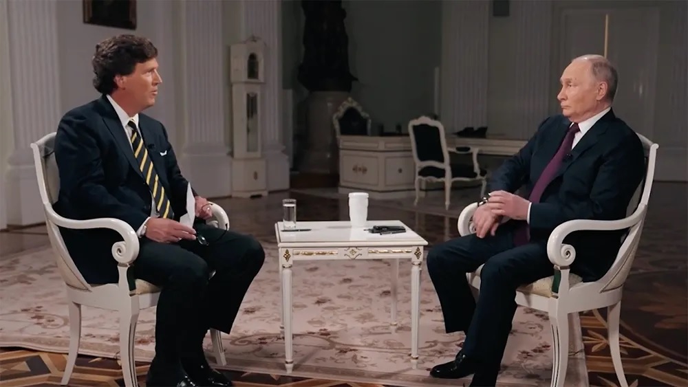 Putin lied constantly during his interview with Tucker Carlson. A mega thread! 🧵