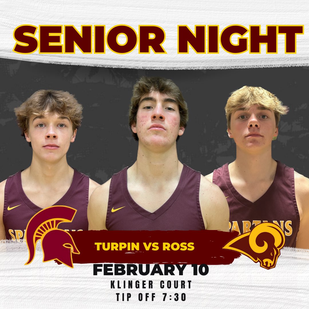 GoTurpinMBB's tweet photo. Senior Night in the Kling! Get there early and help us celebrate our outstanding seniors. https://t.co/KlJa1Bsj6r