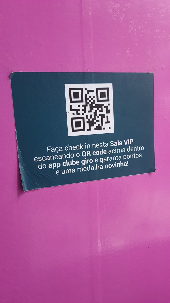 Silver_Kill's tweet photo. QR CODE CLUBE GIRO
Sala vip Rodoviária Novo Rio
De nada 😗 https://t.co/AH3j93nGba