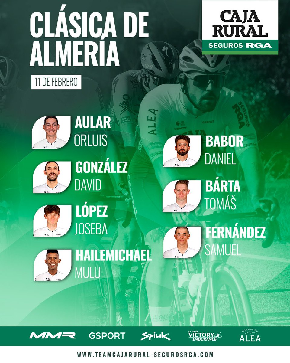 🔜 La competición continúa mañana en la @Clasica_Almeria, terreno tradicionalmente reservado a los hombres más rápidos. #Súmatealverde 💚