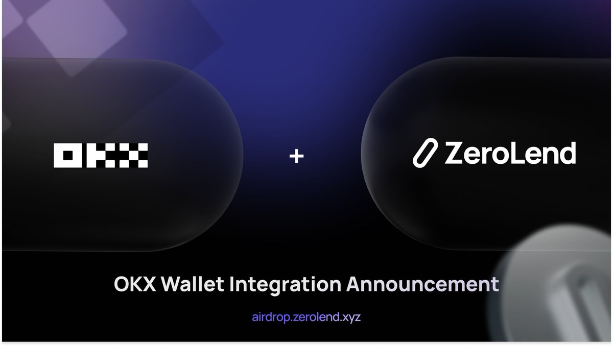 ⚙️ <a href="/zerolendxyz/">ZeroLend</a> is pleased to announce an integration with @okxweb3 into Zero Gravity, our airdrop platform.

OKX users can use their wallets on airdrop.zerolend.xyz to earn $ZERO points by completing quests.