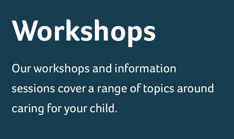 Contact, the charity for families with children who are disabled provide many helpful workshops find out more here 👇

contact.org.uk/help-for-famil…