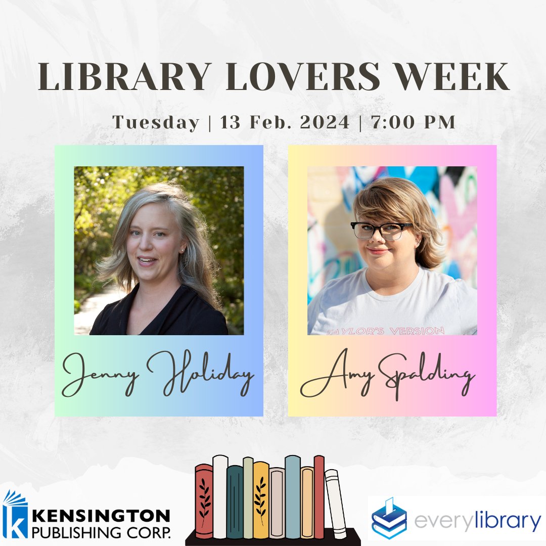 We're excited to share romance authors @theames and @jennyholi will be chatting with @EveryLibrary on 2/13! ow.ly/6ryp50QzTus