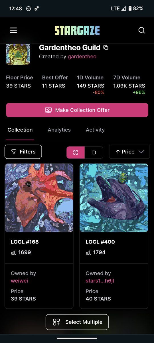 loglnft's tweet photo. Someone can currently buy both the OG & the RETRO #LOGL #168... octopus w/ tahitian pearl eyes crystalline consciousness...off of the floor. Not going to say why yet, but someone should def pick up the pair. You're going to want matching #NFT pairs 😉😉 https://t.co/srinbMIY8G