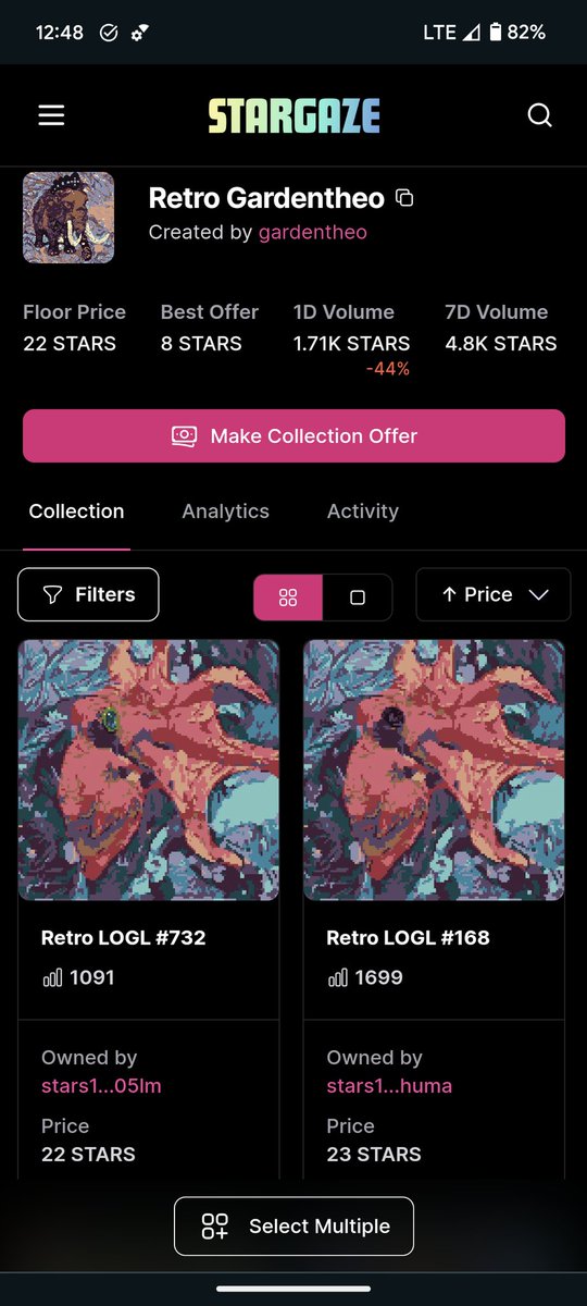 loglnft's tweet photo. Someone can currently buy both the OG & the RETRO #LOGL #168... octopus w/ tahitian pearl eyes crystalline consciousness...off of the floor. Not going to say why yet, but someone should def pick up the pair. You're going to want matching #NFT pairs 😉😉 https://t.co/srinbMIY8G