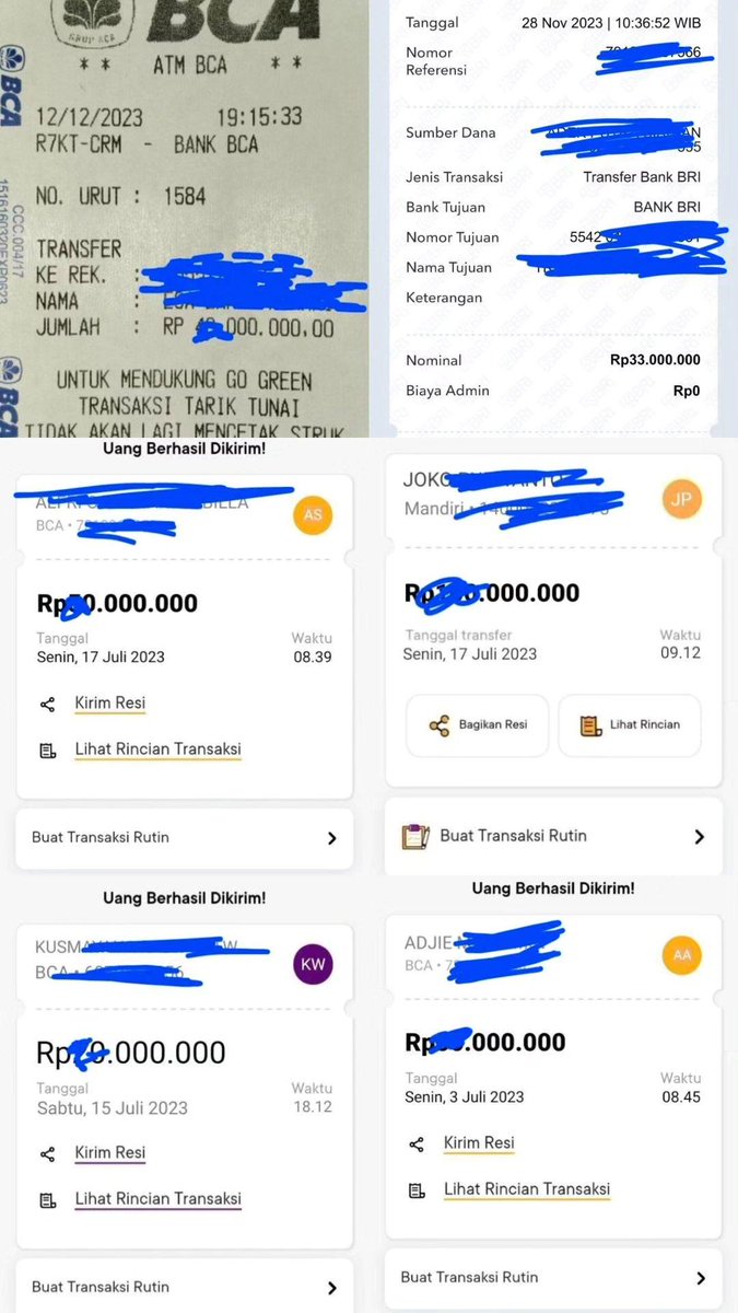 dikadaddyindoo_'s tweet photo. MY MONEY MY RULES

BEBERAPA BUKTI TRANSFER KE SUGAR BABY

YANG MAU DI TRANSFER HARUS IKUTI RULESKU
MY MONEY MY RULES

KAMU BISA NURUT AKU BISA LOYAL
PRIVASI AMAN
NO SCAMM

#sugardaddyindonesia #Sugardaddyindo #SugarDaddySerious #needsugardaddy #butuhuang #loker #infolokerbandung https://t.co/IgWNhT21tZ