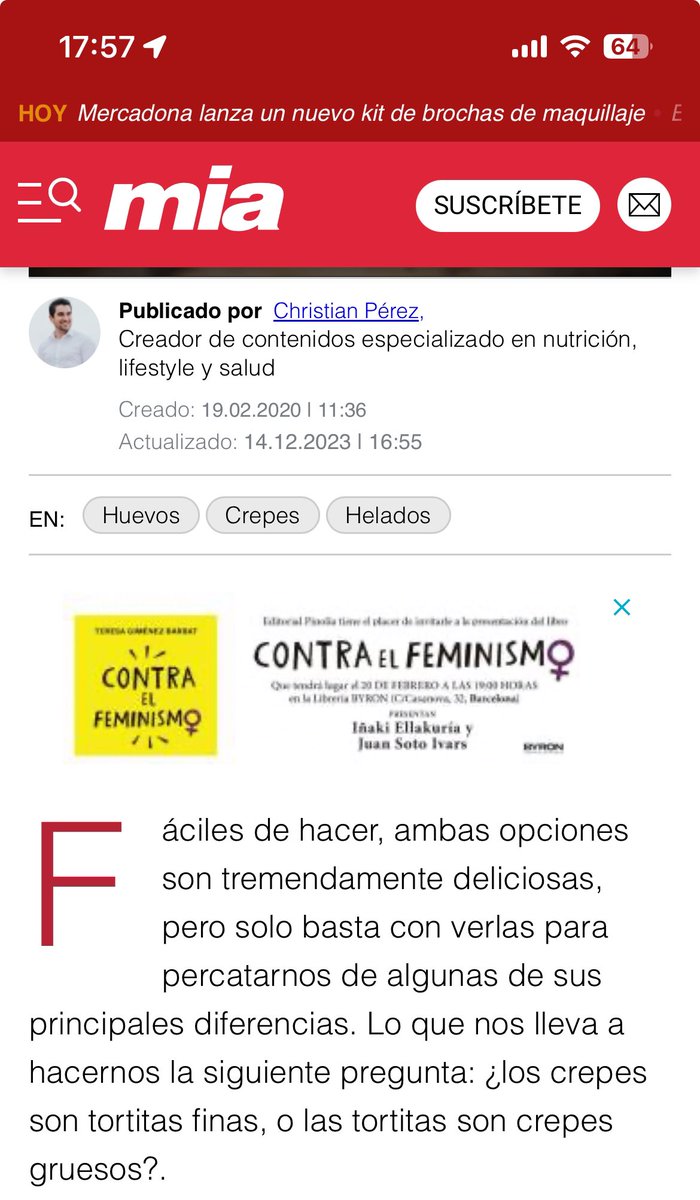 mushipt's tweet photo. @MiaRevista No entiendo cómo me puedo encontrar este anuncio leyendo un artículo vuestro https://t.co/EZ4Hsi4yse