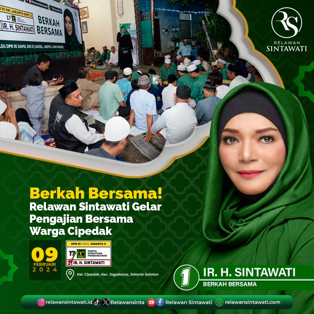 RelawanSinta's tweet photo. Dalam kegiatan silaturahmi ini, Sintawati akan berinteraksi langsung dengan warga setempat untuk memperdalam pemahaman atas berbagai isu dan kebutuhan masyarakat di sekitar wilayah tersebut.

#PPP #JUNGKOOKxCALVINKLEIN https://t.co/4MkP4oalRl