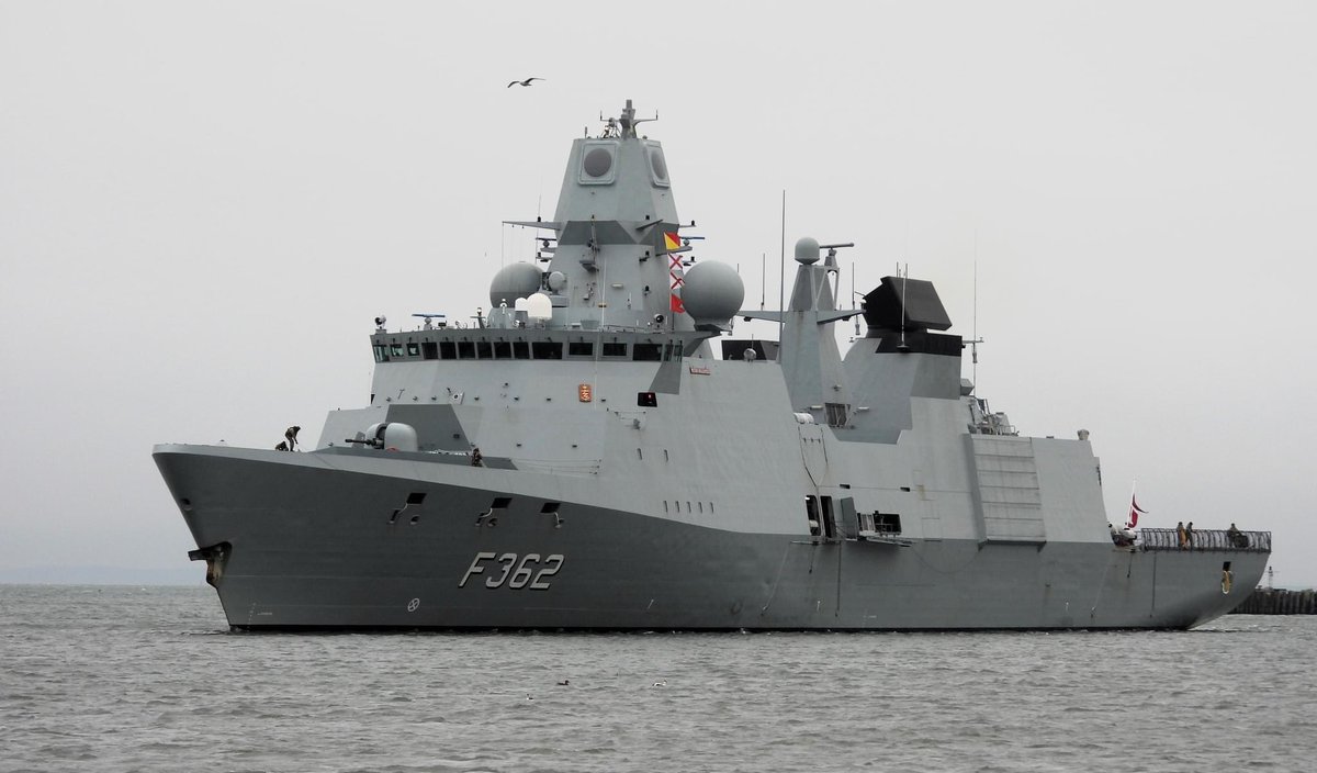 WarshipCam's tweet photo. Royal Danish Navy Huitfeldt-class frigate HDMS Peter Willemoes (F362) coming into Korør, Denmark - February 10, 2024 #hdmspeterwillemoes #f362
SRC: FB-Under Broen https://t.co/v1mYqHARAx