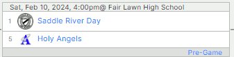 New times are posted <a href="/NJLadiesHoops/">NJ Ladies Hoops</a> <a href="/srdsgbb/">Saddle River Day Girls Basketball</a> <a href="/srds_gbb/">SRDS_GBB</a>