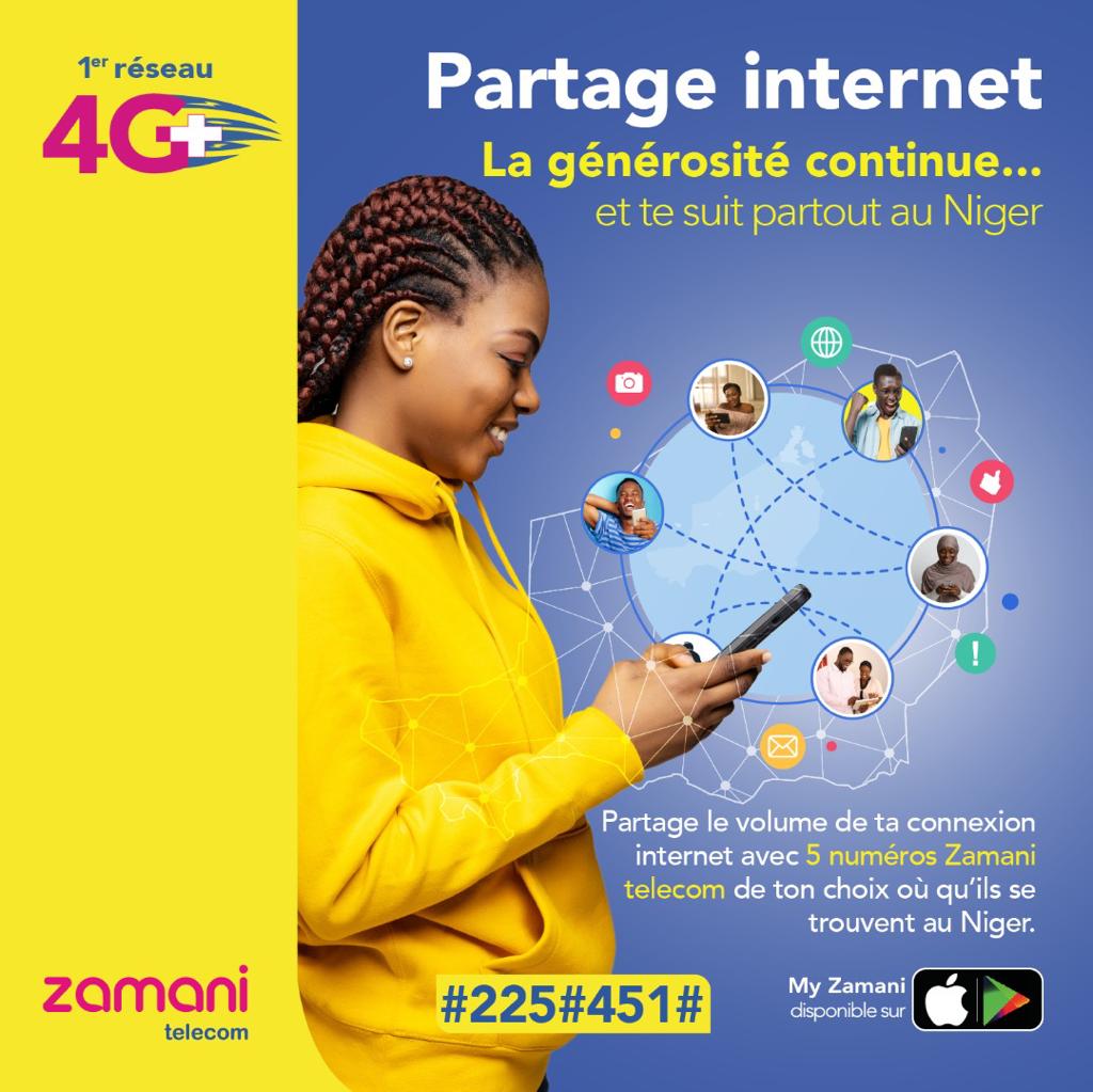 ZamaniTelecom's tweet photo. Chez Zamani Telecom où que tu sois, tu peux partager ta connexion avec 5 personnes peu importe la distance qui vous sépare ! 📱👌🏻
C’est facile, ajoutes tes numéros au choix au #225#451# à 50F/numéro.
#Zamanitelecom #PartageInternet https://t.co/ISXPl5FNj2