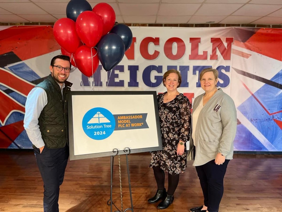 Can we get a big round of virtual applause for @LHMS_Patriots, our first Ambassador Model PLC at Work School? 👋🎉

They’ve gone above and beyond to ensure increased student achievement, and we’re proud to recognize them with our highest distinction! 🏆🤩 #atPLC #PLCatWork