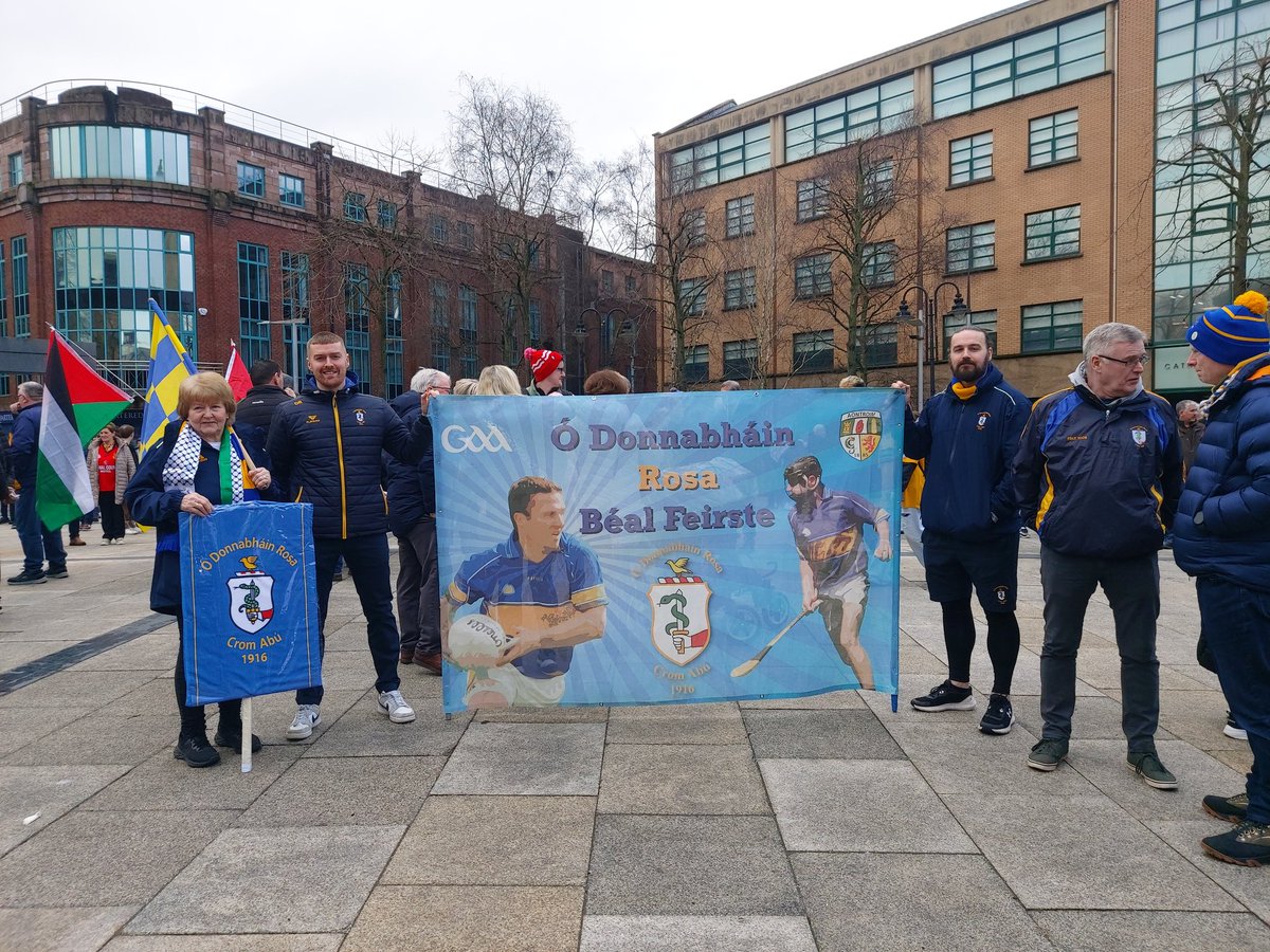 .<a href="/RossaGACBelfast/">O'Donovan Rossa GAC</a> say #CeasefireNOW for Gaza.