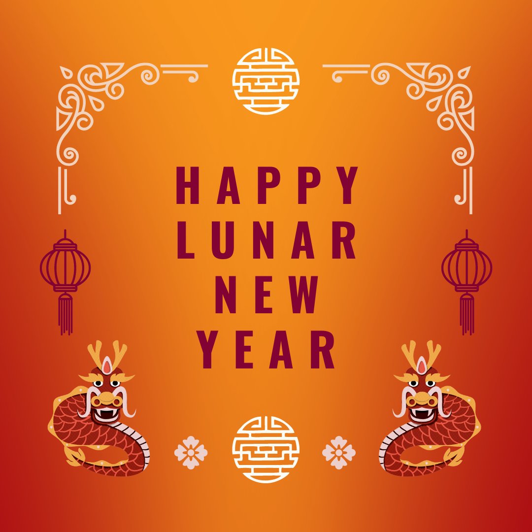 Happy Lunar New Year! 🧧✨ Wishing happiness and prosperity in the Year of Dragon to all who celebrate. 🐉 What are some of your favorite Lunar New Year traditions?🏮🎉🐲